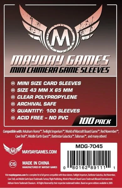 Mayday Games Mayday Sleeves - Mini Chimera Card Sleeves 1 Mayday Games Mayday Sleeves - Mini Chimera Card Sleeves