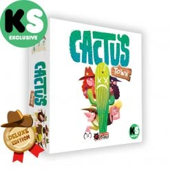Second Gate Games Cactus Town (Kickstarter SHERIFF Deluxe Edition + 3 EXPANSIONS) Board Games