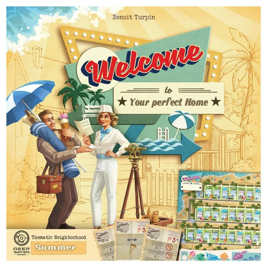 Deep Water Games Board Games Welcome To...: Summer Thematic Neighborhood Expansion 1 Deep Water Games Board Games Welcome To...: Summer Thematic Neighborhood Expansion