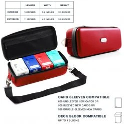 Quiver Time - Bolt Card Case (Red) Board Game Bags 8 Quiver Time - Bolt Card Case (Red) Board Game Bags