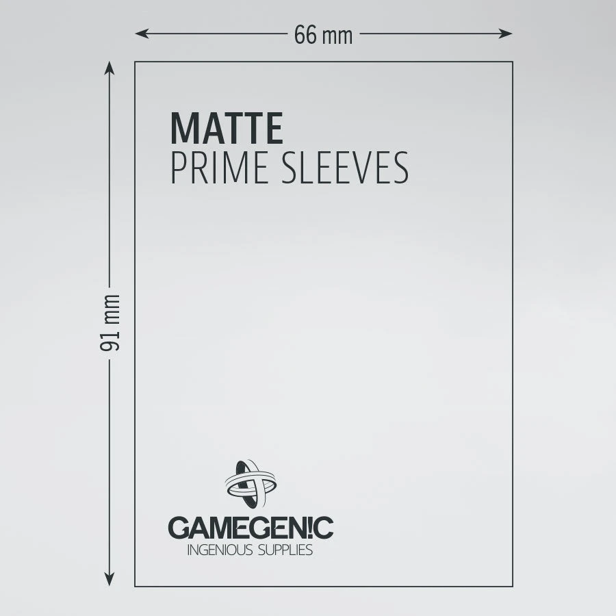 Gamegenic - Matte Prime Sleeves - Dark Grey (100ct) 2 Gamegenic - Matte Prime Sleeves - Dark Grey (100ct)