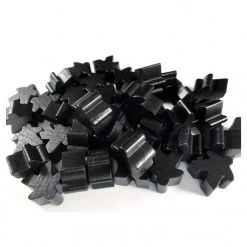 Apostrophe Games - Wooden - Meeples (Black) Accessories