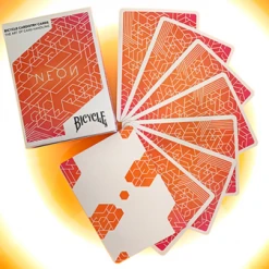 Board Games Bicycle Playing Cards - Neon Orange Bump