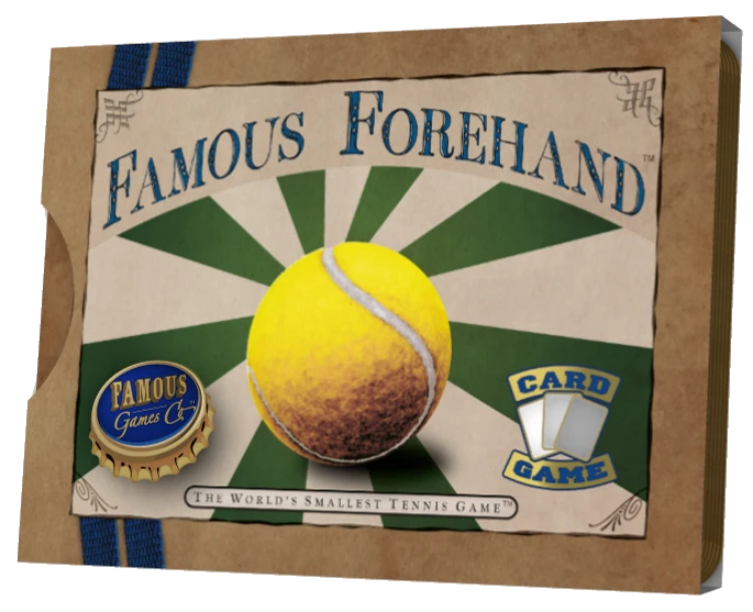 Famous Games Co Board Games Famous Forehand: The World's Smallest Tennis Game 1 Famous Games Co Board Games Famous Forehand: The World's Smallest Tennis Game