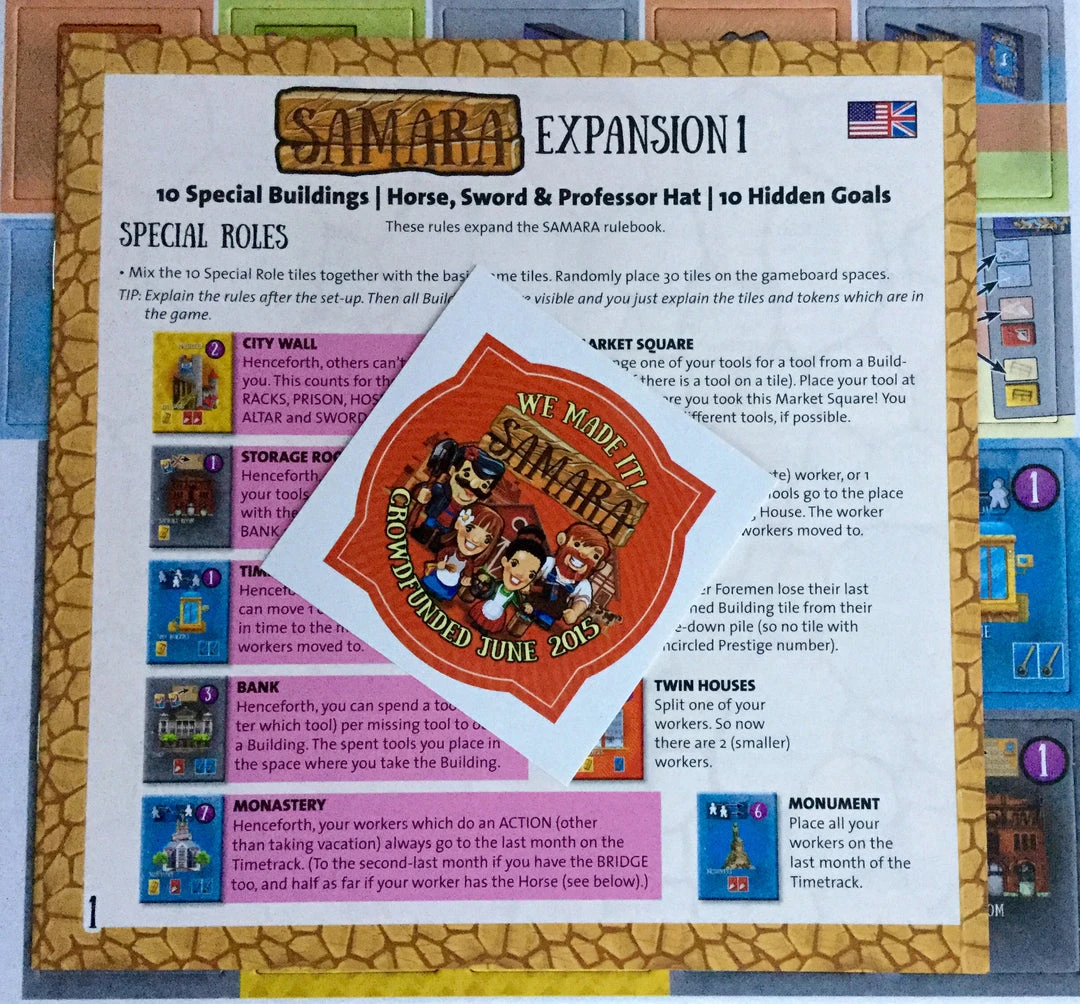 Cwali Samara: Expansion 1 - Buildings, Goals & Tokens Import Games 1 Cwali Samara: Expansion 1 - Buildings, Goals & Tokens Import Games