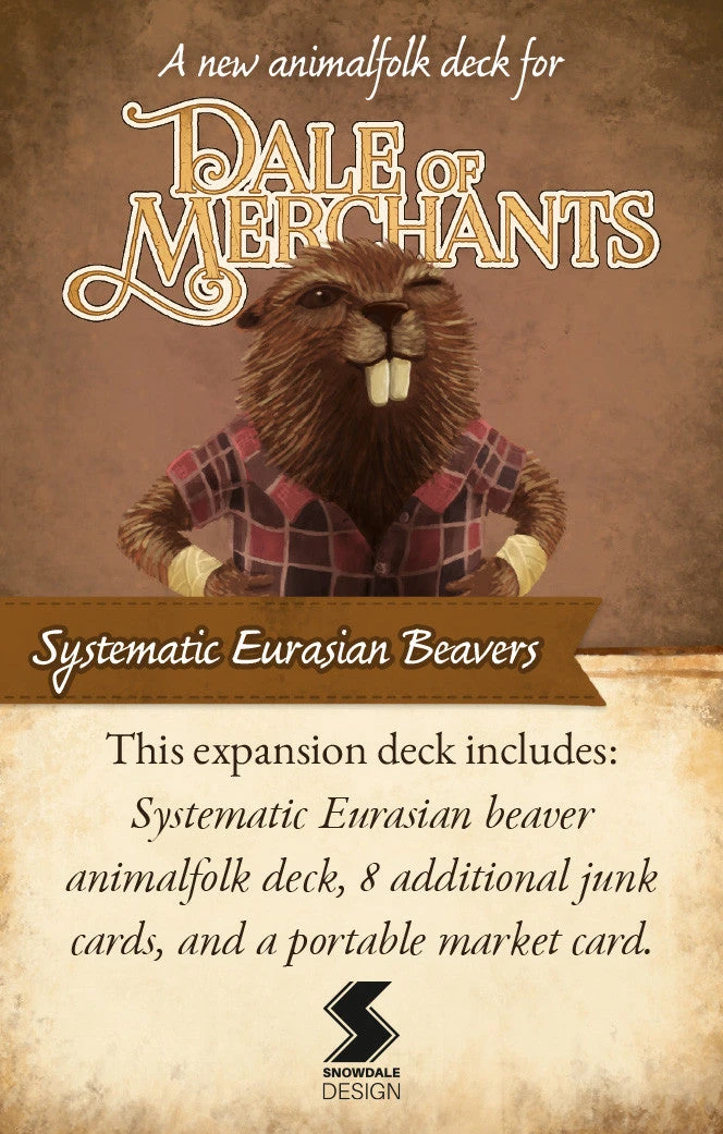 Snowdale Design Dale Of Merchants: Systematic Eurasian Beavers Board Games 1 Snowdale Design Dale Of Merchants: Systematic Eurasian Beavers Board Games
