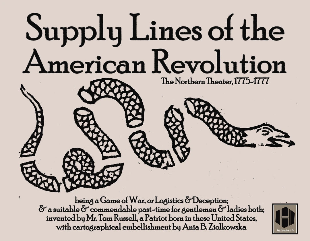 Hollandspiele Supply Lines Of The American Revolution: The Northern Theater, 1775-1777 Board Games 1 Hollandspiele Supply Lines Of The American Revolution: The Northern Theater, 1775-1777 Board Games