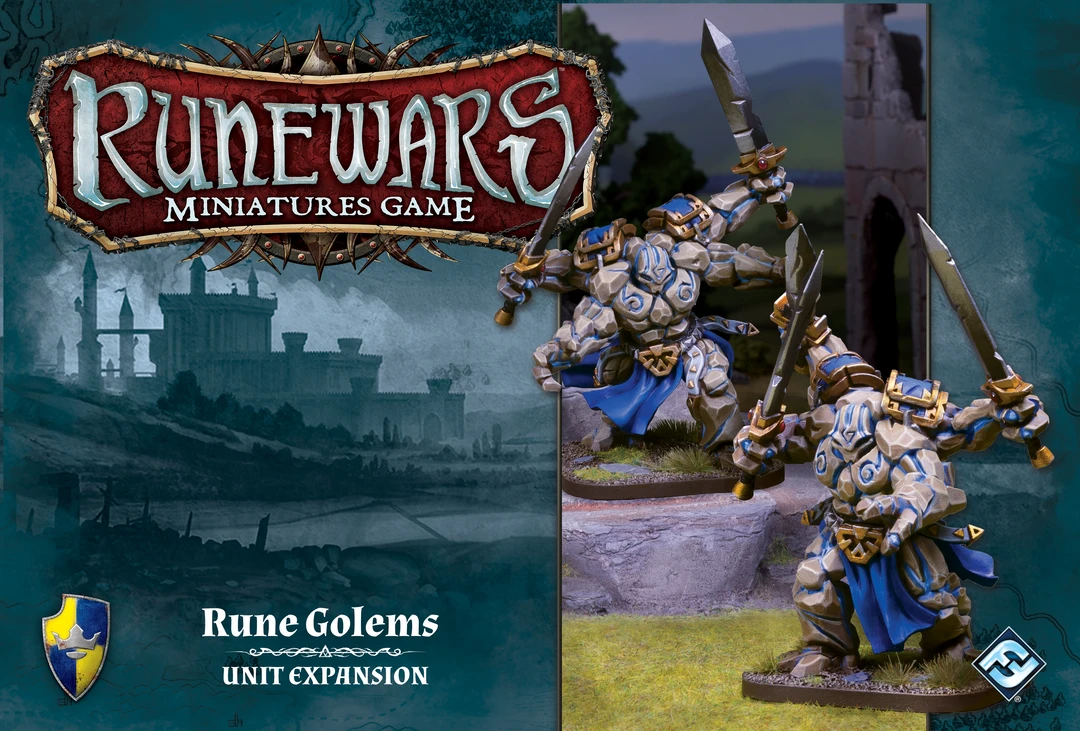 Fantasy Flight Games Runewars Miniatures Game: Rune Golems - Unit Expansion 1 Fantasy Flight Games Runewars Miniatures Game: Rune Golems - Unit Expansion