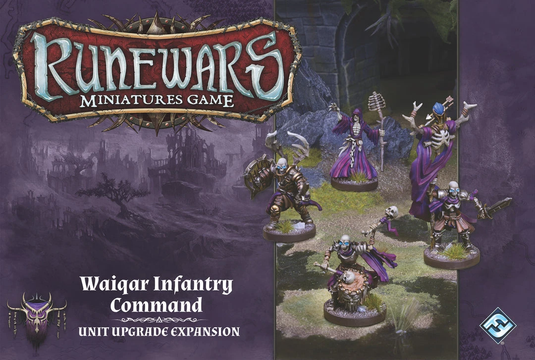 Fantasy Flight Games Runewars Miniatures Game: Waiqar Infantry Command - Unit Upgrade Expansion 1 Fantasy Flight Games Runewars Miniatures Game: Waiqar Infantry Command - Unit Upgrade Expansion