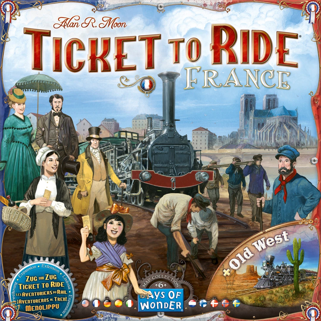 Days Of Wonder Board Games Ticket To Ride Map Collection: Volume 6 - France & Old West 1 Days Of Wonder Board Games Ticket To Ride Map Collection: Volume 6 - France & Old West