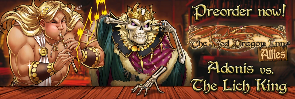 SlugFest Games The Red Dragon Inn: Allies - Adonis Vs The Lich King Board Games 1 SlugFest Games The Red Dragon Inn: Allies - Adonis Vs The Lich King Board Games
