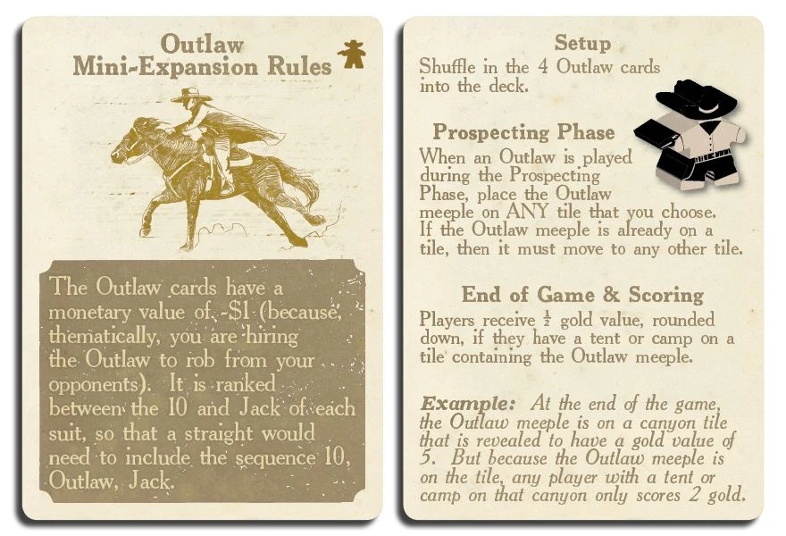 Elf Creek Games End Of The Trail: Outlaw Mini-Expansion Board Games 1 Elf Creek Games End Of The Trail: Outlaw Mini-Expansion Board Games