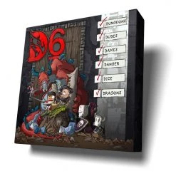 Certifiable Studios D6: Dungeons, Dudes, Dames, Danger, Dice And Dragons! Board Games