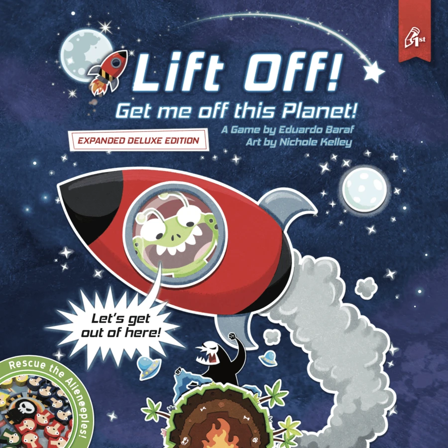 Pencil First Games Board Games Lift Off! Get Me Off This Planet! (Expanded Deluxe Edition) 1 Pencil First Games Board Games Lift Off! Get Me Off This Planet! (Expanded Deluxe Edition)