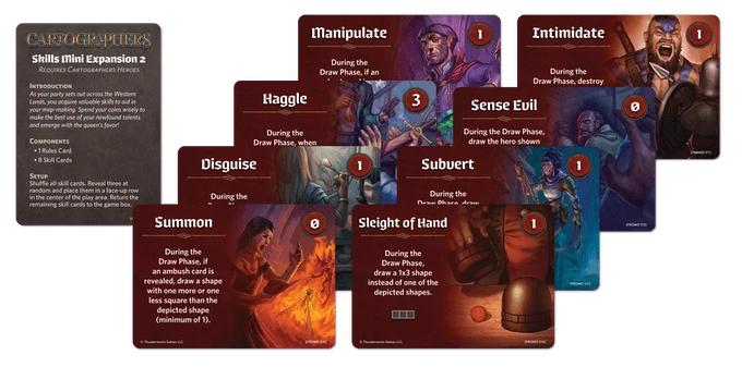 Thunderworks Games Cartographers: Skills Mini Expansion 2 Board Games 1 Thunderworks Games Cartographers: Skills Mini Expansion 2 Board Games