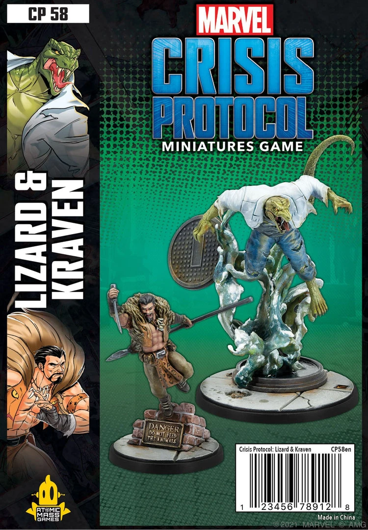 Atomic Mass Games Marvel: Crisis Protocol – Lizard & Kraven Board Games 1 Atomic Mass Games Marvel: Crisis Protocol – Lizard & Kraven Board Games