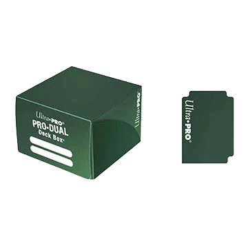 Deck Boxes Ultra Pro - PRO Dual Standard Green Deck Box (180) 1 Deck Boxes Ultra Pro - PRO Dual Standard Green Deck Box (180)