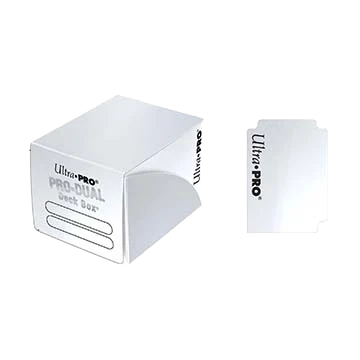 Ultra Pro - PRO Dual Small White Deck Box (120) 1 Ultra Pro - PRO Dual Small White Deck Box (120)