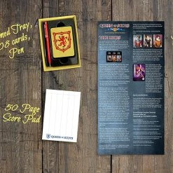 TIN ROBOT GAMES Board Games Queen Of Scots Card Game