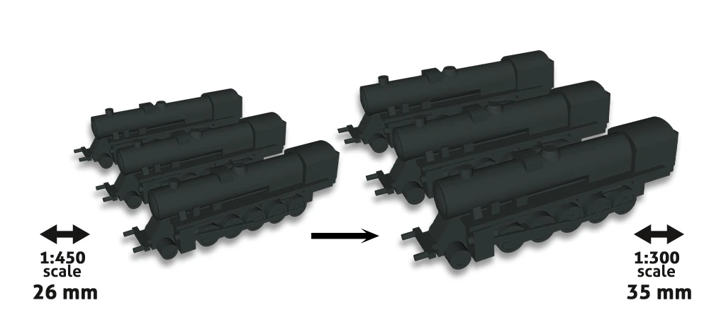 PHALANX Board Games 1941: Race To Moscow - Larger Locomotives Minis *PRE-ORDER* 1 PHALANX Board Games 1941: Race To Moscow - Larger Locomotives Minis *PRE-ORDER*