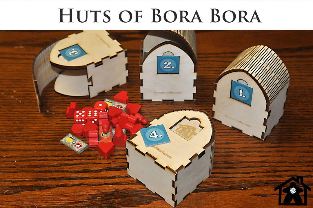 Meeple Realty - Huts Of Bora Bora (Compatible With BORA BORA™) 11 Meeple Realty - Huts Of Bora Bora (Compatible With BORA BORA™)
