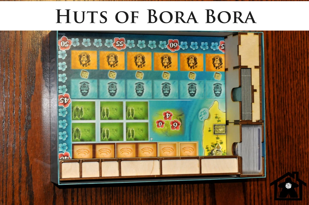 Meeple Realty - Huts Of Bora Bora (Compatible With BORA BORA™) 2 Meeple Realty - Huts Of Bora Bora (Compatible With BORA BORA™)