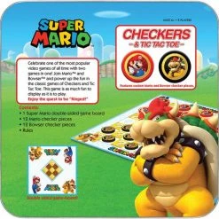 The Op Board Games Checkers & Tic Tac Toe - Super Mario Vs. Bowser 9 The Op Board Games Checkers & Tic Tac Toe - Super Mario Vs. Bowser