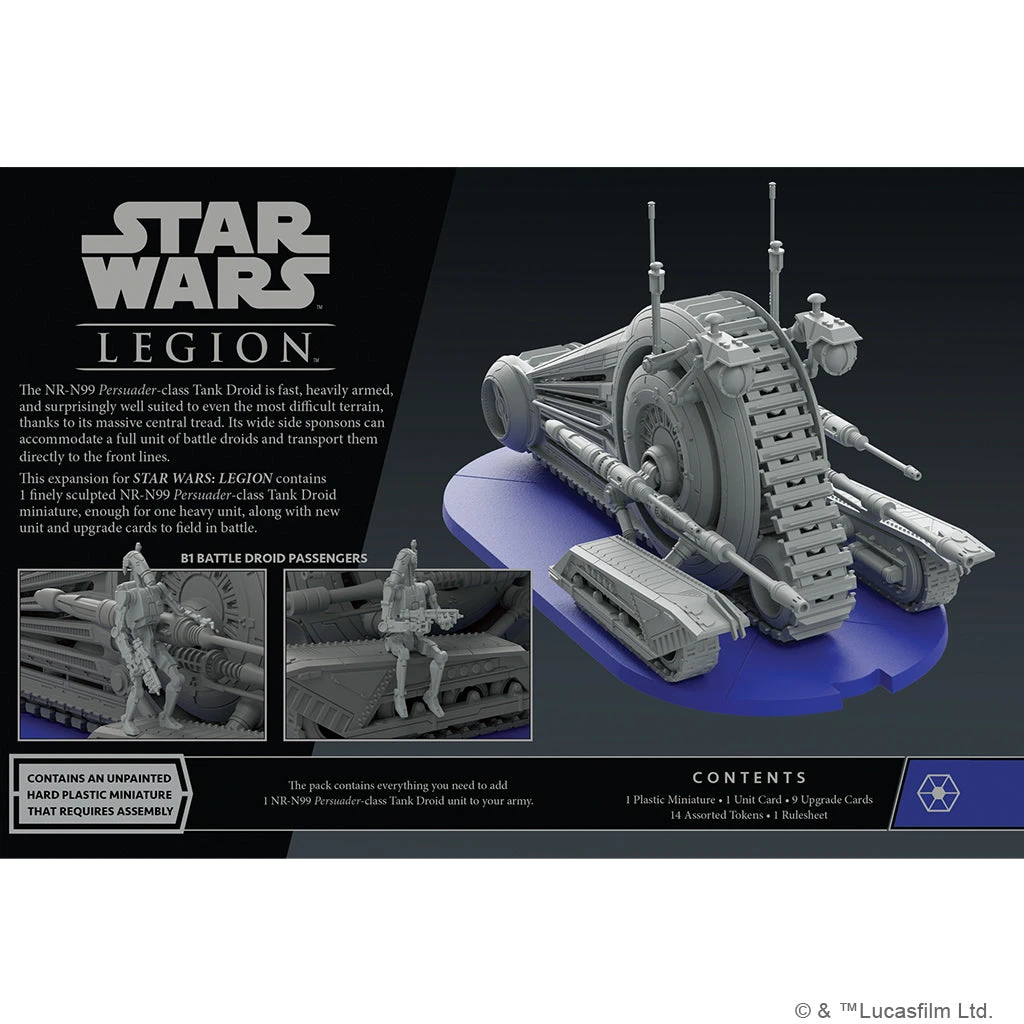 Fantasy Flight Games Board Games Star Wars: Legion - NR-N99 Persuader-Class Tank Droid Unit Expansion 2 Fantasy Flight Games Board Games Star Wars: Legion - NR-N99 Persuader-Class Tank Droid Unit Expansion