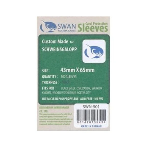 SWAN Sleeves - Card Sleeves (43 X 65 Mm) - 100 Pack, Thick Sleeves Jun 27-Jul 3, 2022 1 SWAN Sleeves - Card Sleeves (43 X 65 Mm) - 100 Pack, Thick Sleeves Jun 27-Jul 3, 2022